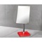 Square Countertop 2.5x Makeup Mirror in Red