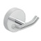 Robe Hook, Chrome, Double