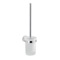 Frosted Glass Wall Mount Toilet Brush Holder