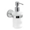 Soap Dispenser, Frosted Glass With Wall Mount