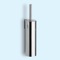 Toilet Brush Holder, Cylindric, Chrome, Wall Mounted