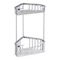 Wire Corner Double Shower Basket