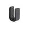 Robe Hook, Matte Black, Single