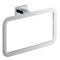 Square Wall Mounted Polished Chrome Towel Ring