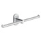 Wall Mounted Chrome Double Toilet Paper Holder