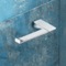 Square Polished Chrome Toilet Roll Holder