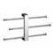 Polished Chrome Wall Mounted Towel Rack With 3 16 Inch Sliding Rails