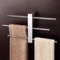 Polished Chrome Wall Mounted Towel Rack With 3 16 Inch Sliding Rails