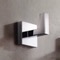 Bathroom Hook, Modern, Square, Wall Mounted, Chrome