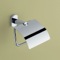 Polished Chrome Toilet Roll Holder With Cover