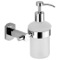 Wall Mounted Round Frosted Glass Soap Dispenser