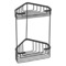 Matte Black Wire Corner Double Shower Basket