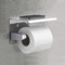 Toilet Paper Holder, Modern, Chrome, With Shelf