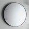 Bathroom Mirror With Black Frame, Round