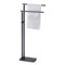 Floor Standing Matte Black Double Towel Rack