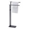 Double Towel Rack, Floor Standing, Matte Black