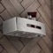 Wall Mounted Chrome Shower Basket With White Insert