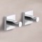 Set of Bathroom Hooks, Polished Chrome