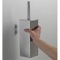 Toilet Brush Holder, Wall Mounted, Square, Polished Chrome