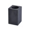 Square Free Standing Toothbrush Tumbler in Black Finish