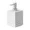 Soap Dispenser, Square, White, Made From Thermoplastic Resin