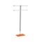 Towel Holder, Rectangular Orange Base in Steel and Resin