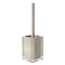 Toilet Brush Holder, Decorative, Square, Light Turtledove