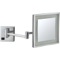 Square Wall Mounted LED Magnifying Mirror, Hardwired