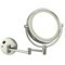 Satin Nickel Double Face Round LED 3x Magnifying Mirror, Hardwired