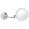 Round Wall Mounted 3x Makeup Mirror with LED, Hardwired