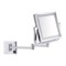 Lighted Magnifying Mirror, Wall Mounted, LED, 5x Magnification, Hardwired, Chrome