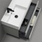 Wall Mounted Bathroom Vanity, Modern, 40