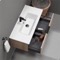 Wall Mounted Bathroom Vanity, Modern, 40