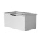 White Bathroom Vanity, Floating, 34