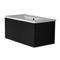 Black Bathroom Vanity, Modern, Wall Mounted, 34