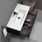 Black Bathroom Vanity, Modern, Wall Mounted, 40