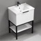 Modern Bathroom Vanity, Floor Standing, 26