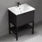 Black Free Standing Bathroom Vanity, 26