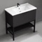Black Free Standing Bathroom Vanity, 34