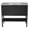 Black Bathroom Vanity, Modern, Free Standing, 40