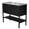 Black Bathroom Vanity, Modern, Free Standing, 40