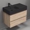 Wall Mounted Bathroom Vanity, Modern, 32