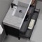 Modern Black Bathroom Vanity, 40
