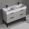Modern Double Bathroom Vanity, 48