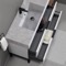 Modern Bathroom Vanity With Marble Design Sink, Floor Standing, 48
