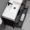 Modern Black Bathroom Vanity, 40
