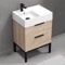 Modern Bathroom Vanity, Free Standing, 24