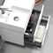 Floating Small Bathroom Vanity, Modern, 24