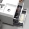 Floating Small Bathroom Vanity, Modern, 24