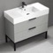 Free Standing Bathroom Vanity, Modern, 40